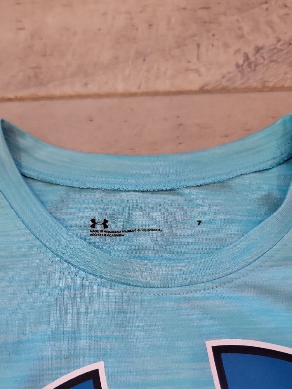 Under Armour Boys' Short Sleeve Tees - Light Blue, Teal & Navy - Picture 4 of 14